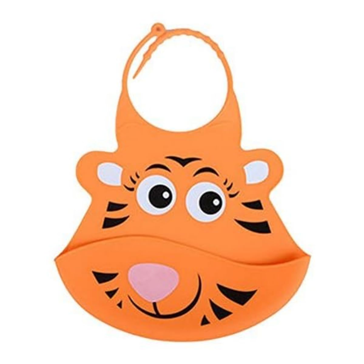 Nuby Monkey and Tiger – Roll-up Silicone Bib (Assorted)