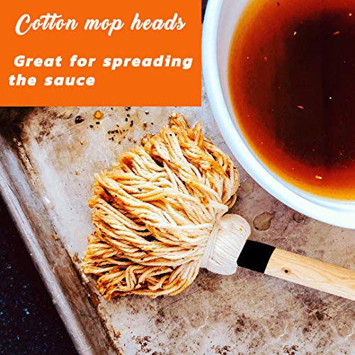 Basting Mop Bbq Mopping Brush, 18 Inch Large Grill Handle Barbecue Mop