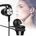 OUCOMI In-Ear Wired Headphones with Remote and Mic Earphones for Iphone, Samsung,Android,(Black)