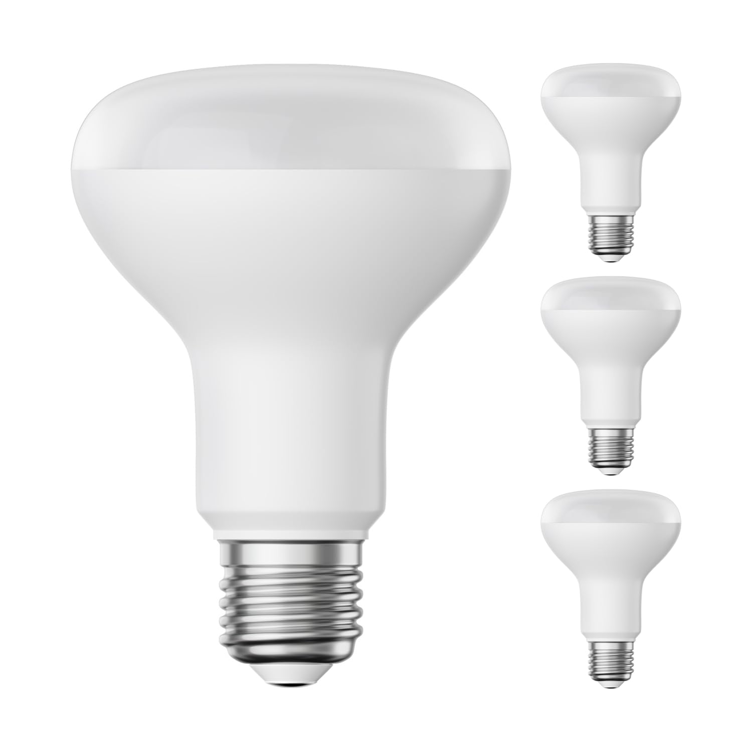 ledscom.de 4 Pieces E27 LED Bulb, R80, Warm White (2700 K), 10 W, 935lm, matt