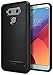 LG G6 / G6 Plus Case, Ringke [Onyx Series] [Rugged Defense] Durable Heavy Duty Silicone Rubber Brushed Metal Design Carbon Fiber Fingerprint Proof TPU Protective Case - Black