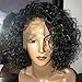 Dorosy Hair Full Lace Human Hair Wigs for Black Women 150% Density Remy Hair with Natural Hairline Curly Hair with Baby Hair(16 inch with 150% density)