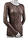 Kavio! Junior Burnout Twisted Crew Neck Long Sleeve Top