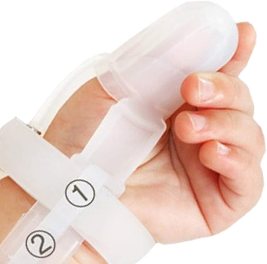 DeanyiNon-toxic silicone children's finger protection baby wrist band treatment kit for stop thumb sucking | random colour baby product