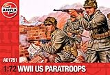 Airfix A01751 WWII US Paratroops Model Building Kit, 1:72 Scale