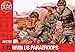 Airfix A01751 WWII US Paratroops Model Building Kit, 1:72 Scale
