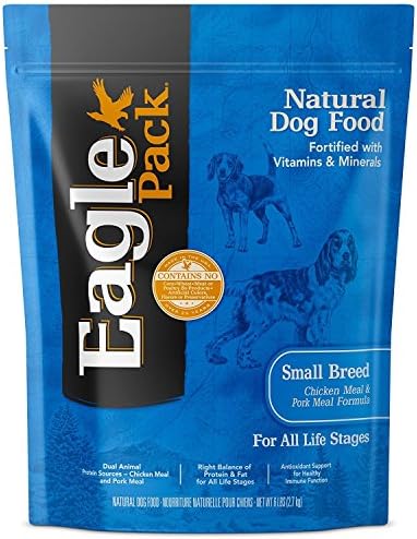 Eagle Pack Natural Pet Food, Original Adult Pork Meal and Chicken Meal Small Breed Formula for Dogs, 15-Pound Bag