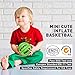 Sport AI Small Basketball Mini Cute Bouncy Balls for Kids,Safe and Soft Toddler Basketballs to Handheld 5.5