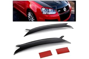 PIT66 Headlight Eyelids Cover Compatible with 06-09 VW Golf GTI R32 Rabbit MK5 2Pcs