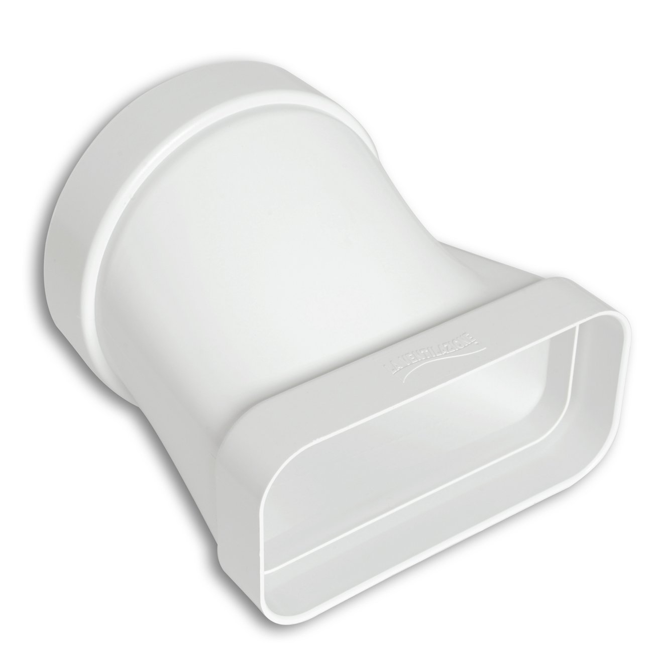 La Ventilazione CGO157B Horizontal ABS Ducted Ventilation Coupling, 125 mm - 150 x 70 mm