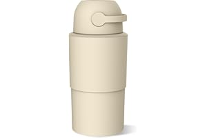 Pure Magic Baby Diaper Pail - Heka, Patented Odor-Stop System, Collapsible, Use Any Garbage Bag, One Hand Free Lever, 1 Roll 
