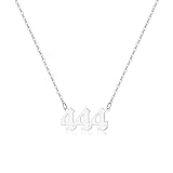 Tavuala Angel Number Necklace For Women, 18K Gold