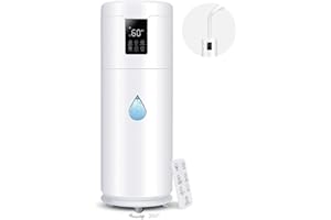 HONOVOS Humidifiers for Large Room Home Bedroom 2000 sq.ft. 17L/4.5Gal Large Humidifier with Extension Tube & 4 Speed Mist,Top Fill Wholehouse Humidifier with 360°Nozzle for Plant Office Commercial Greenhouse