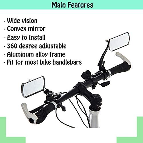 Bike Mirrors Handlebar Mount Bicycle Mirror Cycling Headwear Set