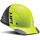 Lift Safety DAX Carbon Fiber Cap Brim 50-50 (Yellow/Black)