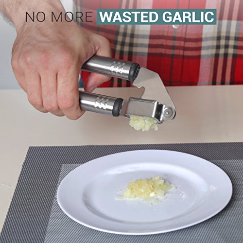 Kitchen Tools Set 9 Pc | Stainless Steel Kitchen Utensil Set | Tools Set Include Scooper, Pizza Cutter, Cheese Slicer, Peeler, Garlic Presser, Can Opener, Cake Server, Apple Corer, Egg Whisk - Thumbnail 2