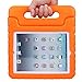 NEWSTYLE Apple iPad 2 3 4 Shockproof Case Light Weight Kids Case Super Protection Cover Handle Stand Case for Kids Children for Apple iPad 4, iPad 3 & iPad 2 2nd 3rd 4th Generation (Orange)