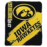 NCAA Collegiate School Logo Fleece Blanket (Iowa Hawkeyes, 50