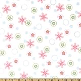Cozy Cotton Flannel Floral Pastel Fabric By The Yard