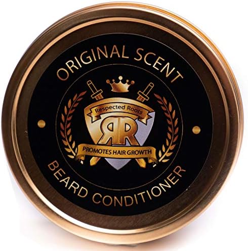 Respected Roots Natural Beard Conditioner (Original, 4oz) - Professional Results in 30 Seconds! | Leave In Beard Cream + No Grease Beard Butter Balm | Mens Grooming Wax & Softener For Best Hair Care