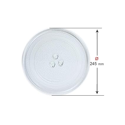 Recamania Plato para microondas diametro Ø 245mm Universal: Amazon ...