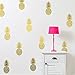Pineapple Wall Decals Set of 12 – Large Tropical Fruit Stickers for Kids Bedroom, Nursery, Playroom – Removable Vinyl Mural for Smooth Wall Surfaces – Fun Home Decor Idea (8