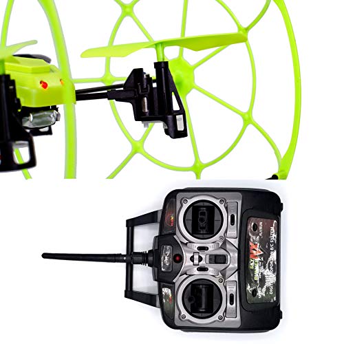 MUKIKIM Sky Runner - Quadcopter Aerocraft. Easy-To-Fly Technology For Indoor/Outdoor! 2.4 GHz Caged Drone that Runs Along Floors, Ceilings, Climbs Walls AND Flies Up to 100 ft Away!