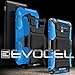Evocel Generation Series Phone Case Compatible with Kyocera Hydro View (C6742), Hydro Reach (C6743), Hydro Shore featuring HD Screen Protector and Belt Clip Holster, Blue