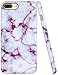 A-Focus Case for iPhone 8 Plus Case, iPhone 7 Plus Case Marble, IMD Stone Anti Scratch Anti Finger Slim Fit Flexible Silicone Case for iPhone 7 Plus 8 Plus 5.5 inch Matte Purple