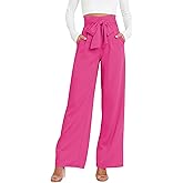 GUOLEZEEV High Waist Wide Leg Pants for Women Business Casual Outfits Dress Pants