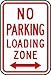 Zing Green Products 2279 Eco Parking Sign, No Parking Loading Zone, 18Hx12W, Engineer Grade Prismatic, Recycled Aluminum, Red on White