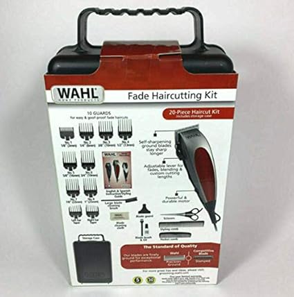 wahl fade haircutting kit 20 piece