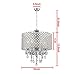 DINGGU Chrome Finish 4-Light Round Chandelier
