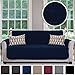 Gorilla Grip Original Velvet Slip Resistant Luxury Sofa Slipcover Protector, Seat Width Up to 70 Inch Patent Pending, 2 Inch Straps, Hook, Couch Furniture Cover for Pets, Dogs, Kids, Sofa, Navy Blue