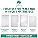 Ultra Soft Quilted Crib Sheets Premium Hypoallergenic Mattress Protectors, 2 Pads for Boys and Girls Mattress Cover Size 27” x 39” x 5”