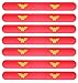 Justice League Superhero Slap Bracelet for Kids Boys & Girls Birthday Party Supplies Favors (7 Pack Wonder Woman)