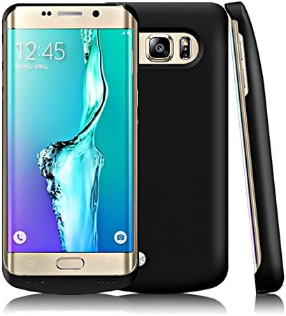 Banath Battery Case for Samsung Galaxy S6 Edge Plus, 4200mAh Li-Polymer Battery Rechargeable External Portable Charging Case Protective Power Backup Case(Black)