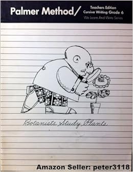 Amazon.com: Palmer Method Cursive Writing, Grade 6, Non Consumable