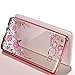 HOUSHINE J5 2015 Secret Garden Case, Glitter Electroplate Bumper Bling Butterfly Garden Soft TPU Silicone Flip Back Cover Case for Samsung Galaxy J5 2015, Rose Gold - Pink