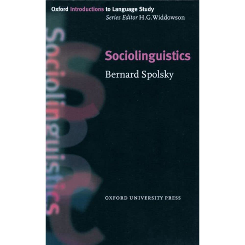 Sociolinguistics