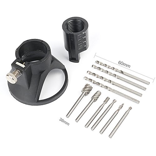 HOEN Precise Rotary Carving Locator Positioner For Dremel Tools with Carbide Burr HSS Router File Bits