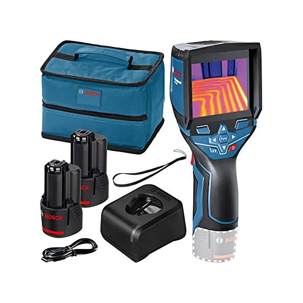 Bosch Professional 12V System Wärmebildkamera GTC 400 C (2x Akku 12V , Schutztasche, mit App-Funktion, Temperaturbereich…