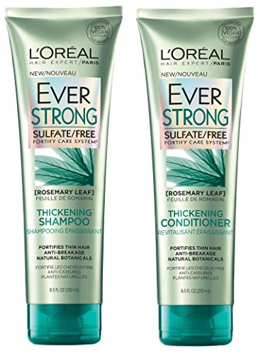 L Oreal Hair Expert / Paris - EverStrong Thickening - With Rosemary Leaf - Shampoo & Conditioner Set - 8.5 FL OZ (250 mL) Per Tube - One Set