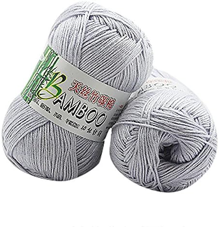 Clearance Sale! Yarns for Knitting Crochet Craft,KFSO Bamboo Cotton Yarn - Hand Knitting Knicker Yarn Crochet Soft Scarf Sweater Hat Yarn Knitwear Wool (F)