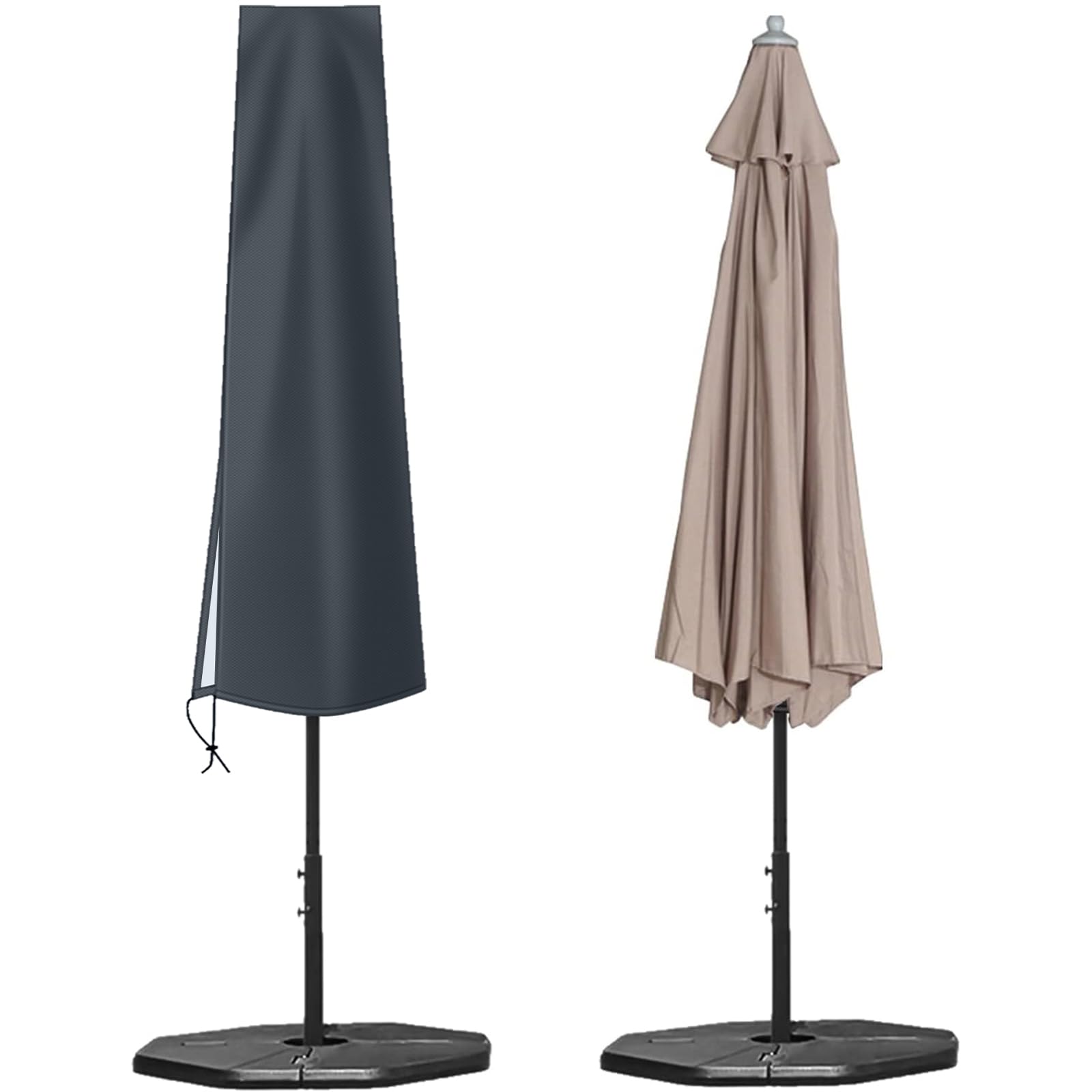 OKPOW Parasol Cover Waterproof,600D Garden Umbrella Cover with Zip(170 * 27.5 * 33.5cm),Fit for Ø 300 cm Garden Parasol,Multipurpose Umbrella Covers for Outdoor