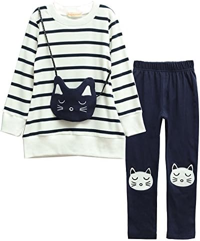 M RACLE Cute Little Girls' 2 Pieces Long Sleeve Top Pants Leggings Clothes Set Outfit