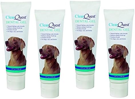 Dental Gel For Dogs &amp; Cats - Non-toxic Formula Cleans Teeth &amp; Freshen Breath !(4 Tubes)