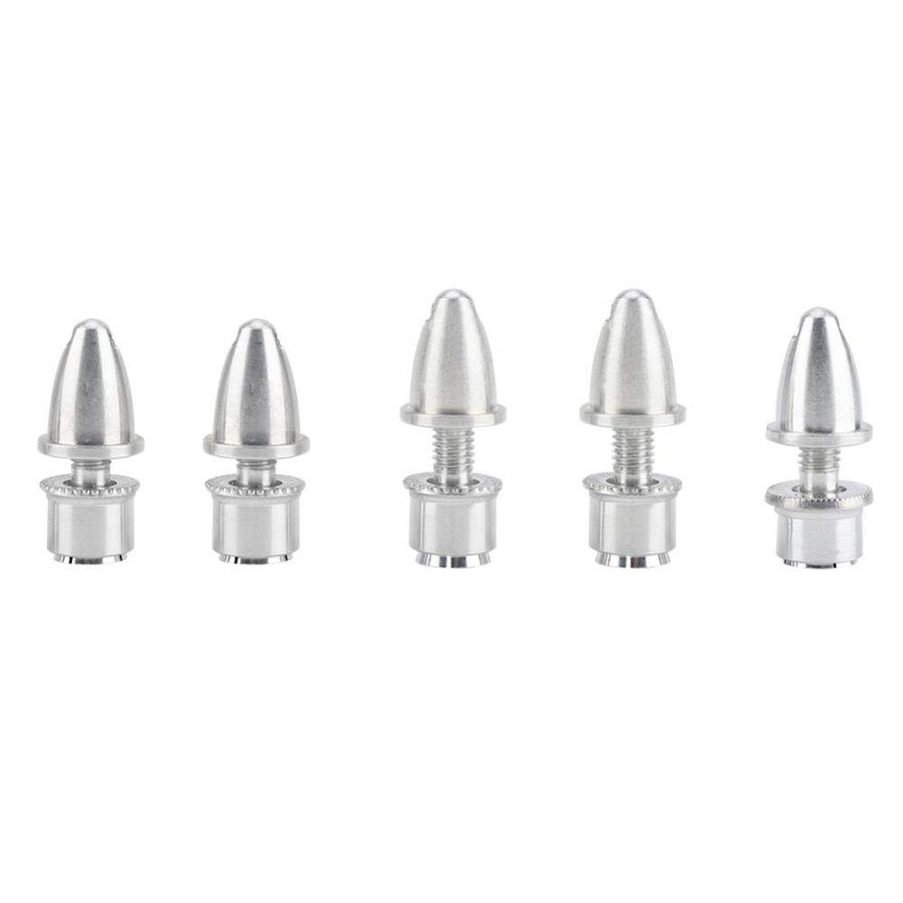 Jadpes Propeller Adapter, 5pcs Metal Material Propeller Holders Prop Adapters RC Accessory Aluminum Brushless Motor Adapter Holder for Brushless Motor(3.17MM)