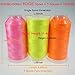 New brothreads - 40 Options- Various Assorted Color Packs of Polyester Embroidery Machine Thread Huge Spool 5000M for All Embroidery Machines -Neon Colors 1
