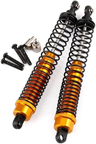 Yiguo 2pcs AX31013 Aluminum Rear Shock Absorber 130mm for 1:10 Axial Yeti Rock Racer 90026 Gold